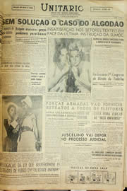 Página do jornal Unitário de julho de 1957