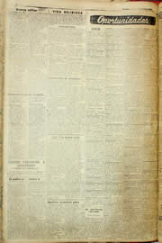 Página do jornal Unitário de julho de 1957
