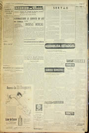 Página do jornal Unitário de agosto de 1957