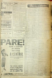 Página do jornal Unitário de agosto de 1957