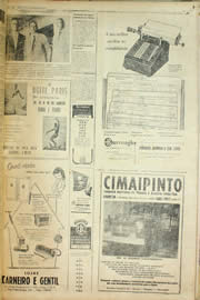 Página do jornal Unitário de agosto de 1957