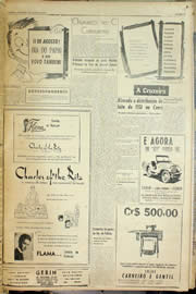 Página do jornal Unitário de agosto de 1957
