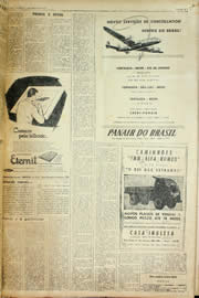 Página do jornal Unitário de agosto de 1957