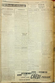 Página do jornal Unitário de agosto de 1957