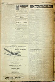 Página do jornal Unitário de agosto de 1957