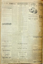 Página do jornal Unitário de agosto de 1957