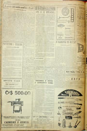 Página do jornal Unitário de agosto de 1957