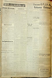 Página do jornal Unitário de agosto de 1957