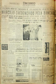 Página do jornal Unitário de agosto de 1957