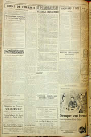 Página do jornal Unitário de agosto de 1957