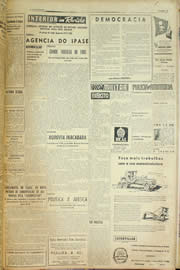 Página do jornal Unitário de agosto de 1957