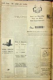 Página do jornal Unitário de agosto de 1957