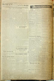 Página do jornal Unitário de agosto de 1957