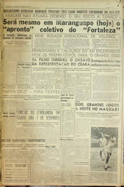Página do jornal Unitário de agosto de 1957