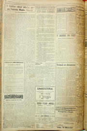 Página do jornal Unitário de agosto de 1957