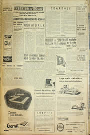 Página do jornal Unitário de agosto de 1957