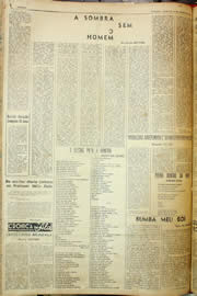 Página do jornal Unitário de agosto de 1957