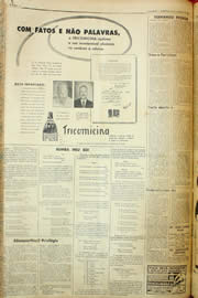 Página do jornal Unitário de agosto de 1957
