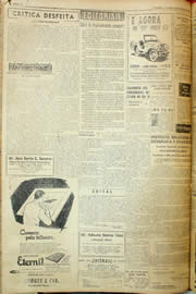 Página do jornal Unitário de agosto de 1957