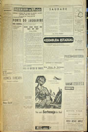 Página do jornal Unitário de agosto de 1957