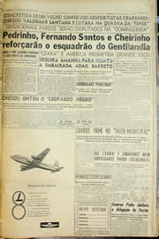 Página do jornal Unitário de agosto de 1957