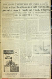 Página do jornal Unitário de setembro de 1957