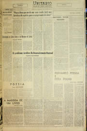 Página do jornal Unitário de setembro de 1957