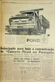 Página do jornal Unitário de setembro de 1957
