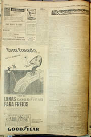 Página do jornal Unitário de setembro de 1957