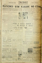 Página do jornal Unitário de setembro de 1957