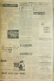 Página do jornal Unitário de setembro de 1957