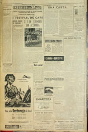 Página do jornal Unitário de setembro de 1957