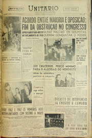 Página do jornal Unitário de setembro de 1957