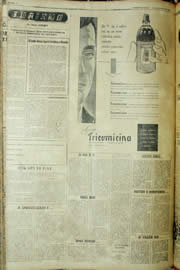 Página do jornal Unitário de setembro de 1957