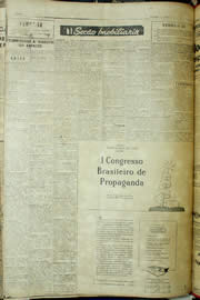 Página do jornal Unitário de setembro de 1957