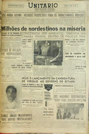 Página do jornal Unitário de setembro de 1957