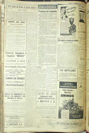 Página do jornal Unitário de setembro de 1957