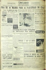 Página do jornal Unitário de setembro de 1957