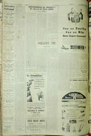 Página do jornal Unitário de setembro de 1957