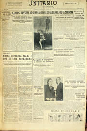 Página do jornal Unitário de abril de 1958