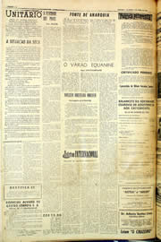 Página do jornal Unitário de abril de 1958