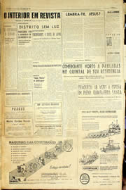 Página do jornal Unitário de abril de 1958