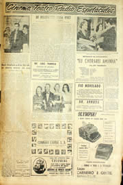 Página do jornal Unitário de abril de 1958