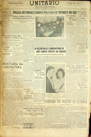 Página do jornal Unitário de abril de 1958