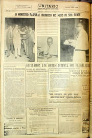 Página do jornal Unitário de abril de 1958