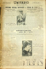 Página do jornal Unitário de abril de 1958