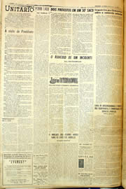 Página do jornal Unitário de abril de 1958