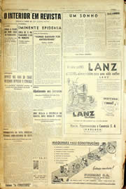 Página do jornal Unitário de abril de 1958