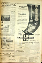 Página do jornal Unitário de abril de 1958
