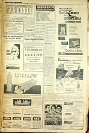 Página do jornal Unitário de abril de 1958